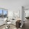 Workspace with a desk and windows