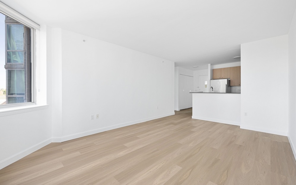 living area with open spaces