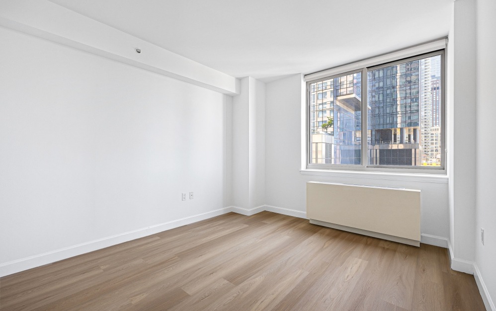 bedroom with large windows