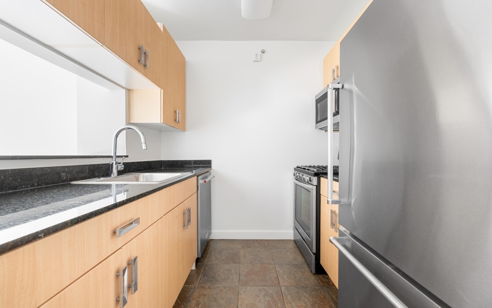 well lit kitchen