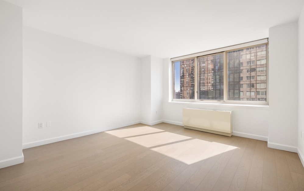 bedroom with large windows