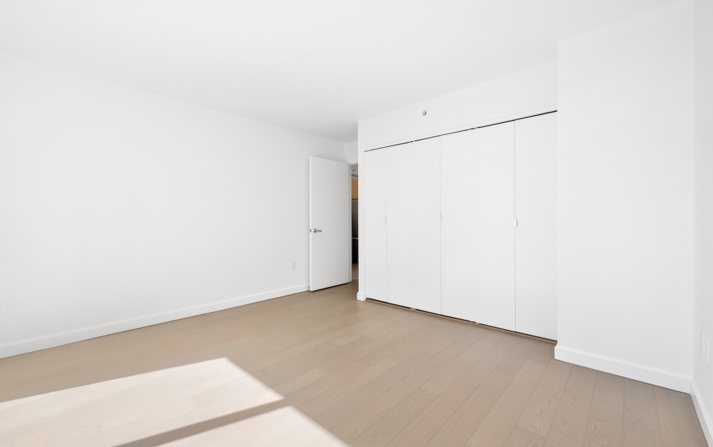 bedroom with large windows