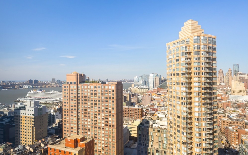 aerial city view