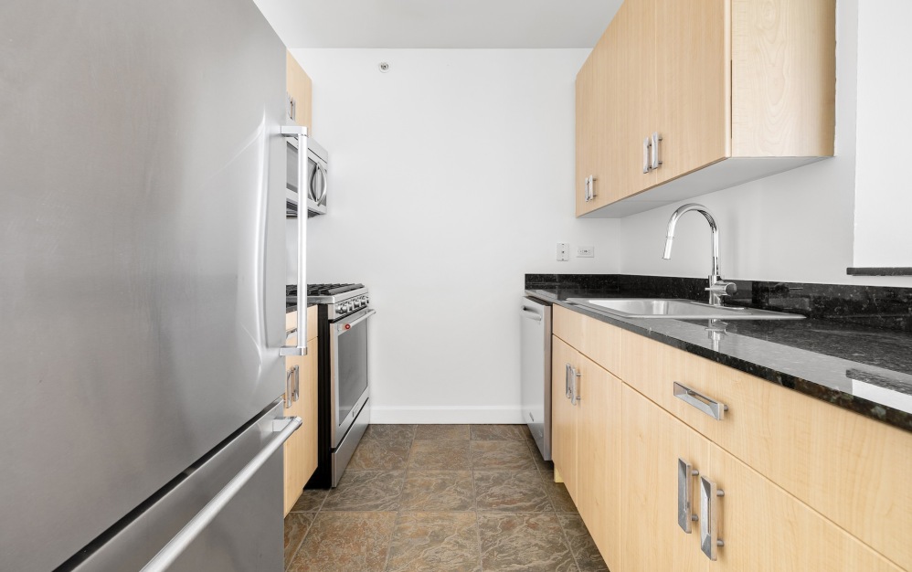 well lit kitchen