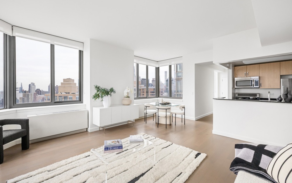 living area with open spaces