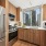 Kitchen with skyline view at Hudson Landing apartments for rent in Hell's kitchen NYC.
