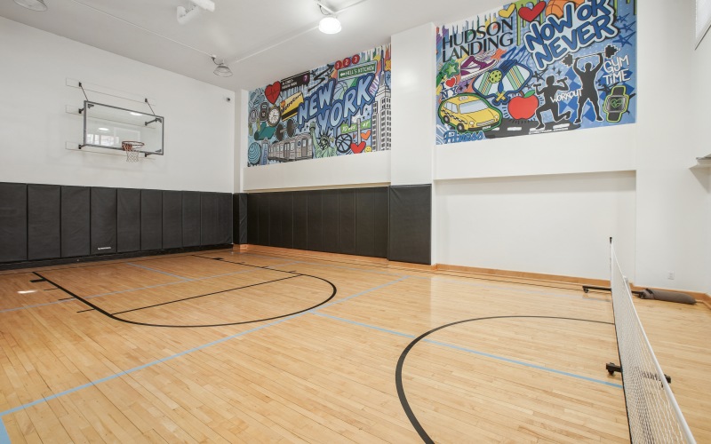 Pickleball court.