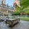 outdoor couch seating next to turf area